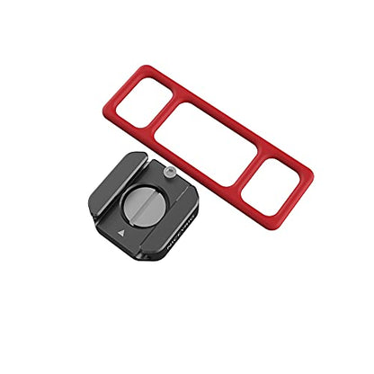 NICEYRIG Hot Shoe Mount Adapter with Wrapping Rubber Band, Multi-Functional Cold Shoe Base for Camera Cage, Cheese Plate, Gimbal Arm, Light Stand - 461