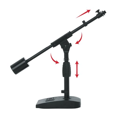 Gator Frameworks GFW-MIC-0822 Telescoping Boom Mic Stand - style: Deluxe Weighted Base