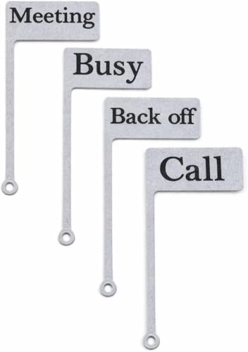 Desk Status Flag - Busy/on Call/Meeting/Back off - Focus Indicator for Home Office - Work from Home Desk Sign - Productivity Desk Accessory - PLA Material - style: Marble-BACKOFF