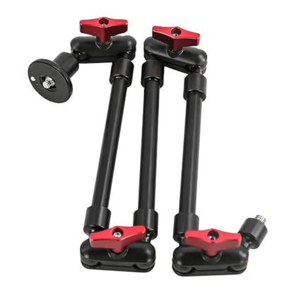 REFLEX CAMERA Adjustable Magic Arm - 80cm - with Universal Phone Holder – Flexible Aluminum Alloy Camera Mount Clamp for Tripod, Overhead Rig, Vlogging, Live Streaming, Photography, Video Recording