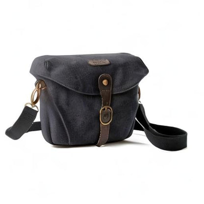 BAGSMART Canvas Crossbody Camera Bag with Rain Cover for Women Men, Black | SLR DSLR Camera Case, Compact Camera Shoulder Bag - color: 01-Black