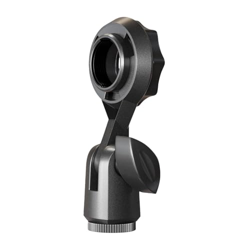 Microphone Clip - Universal Flexible Clamp Build, Reliable Positioning Tool, Lightweight Anti Skid Holder Attachment, Strong Stability Mounting System | Portable Audio Setup Device For Travel
