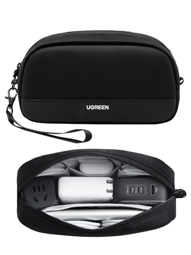 UGREEN Electronics Organizer Travel Case Bag Multifunctional Organizer Carrying Case for Cables, Cord, SD Card, Earbuds, Charger, USB Adapter, Electronic Accessories Small Size - size: Small