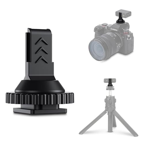 JJC Cold Shoe Mount Adapter for DJI Mic, Fits Canon Nikon Sony Cameras | with 1/4" Tripod Screw Hole, Portable & Lightweight, Ideal for Vlogging & Video Recording, Accessories for DJI Mic - size: For DJI Mic Receiver