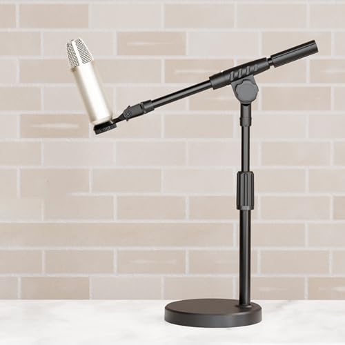 Metal Microphone Clip Microphone Shock Mount Bracket Holder Simple Stand Accessories Use Flexible Angled Desktop Condenser Mic Stand - color: without conversion A