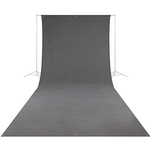 Westcott Wrinkle-Resistant 9' x 20' (2.75 x 6.1m) Backdrop for Photoshoots, Group Portraits, & Photo Booths - Portable and Travel Friendly (Neutral Gray) - color: Neutral Gray