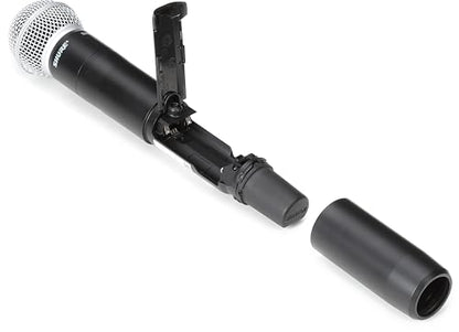 Shure SLXD24+/58 Handheld Wireless System - Includes SLXD4+ Receiver, SLXD2+ Handheld Transmitter with Beta58A Capsule, Bluetooth Monitoring, G57 Band - style: Beta 58A Capsule