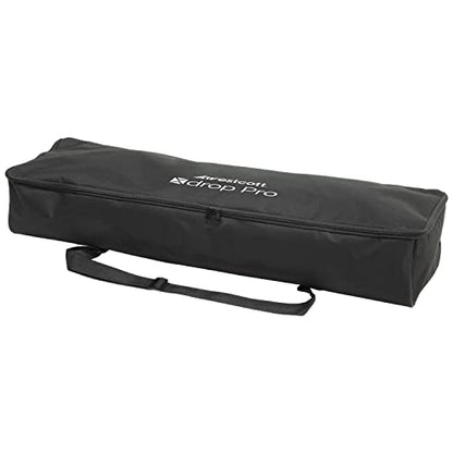Westcott 8'x13' Black Sweep X-Drop Pro Wrinkle-Resistant Backdrop Kit - for Full-Length Portraits, Group Photos, and Photo Booths