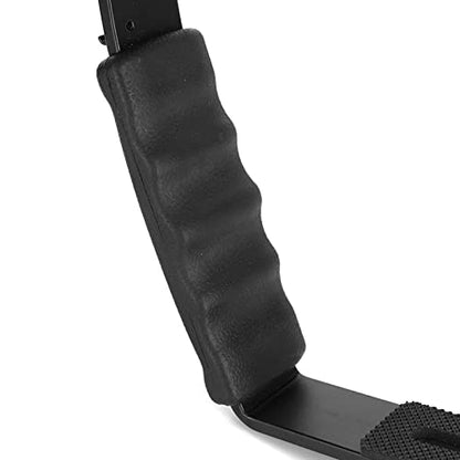 Camera Mount Flash Bracket, L Hot Shoe Mount Bracket Dual Hot Shoe Extension Heavy Duty Padded Hand Grip for Camera LED Light Microphone