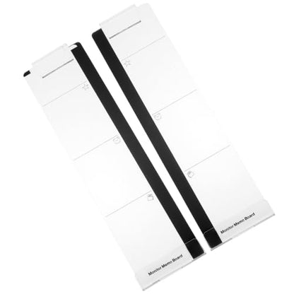 DOITOOL 2pcs Transparent Phone Holders and Memo Boards Multi-Functional Monitor Accessory for Use Convenient Message Boards to Keep Memos Organized and Hands Viewing