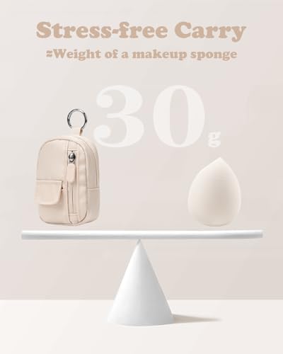 SQERO Soft Camera Case for Digital Camera KODAK PIXPRO FZ55/ FZ45/CAMKORY DC403 FHD 1080P,Travel Camera Pouch, Carry Case Bag Cute Small - color: Beige
