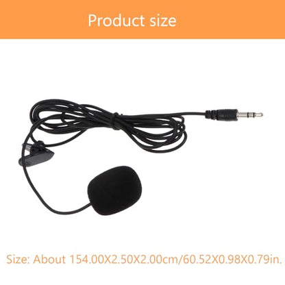 Clip-on Microphones for Pc 5 Pack PVC Phone Mics Easy to Use Lapel Microphone Boom for Streaming/Recording/Video Chat