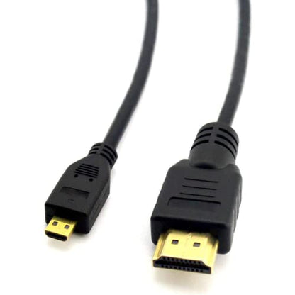 CBUS 15ft HDMI to Micro HDMI Cable for GoPro Hero, Canon EOS M50 M5 M6 M100, Panasonic LUMIX ZS200 G85 GX850 FZ80 ZS70 LX10 GX85 FZ300 G7 GX8 GX9 ZS100, Sony a6400 a6300 RX0 a9, a7 III, a7R III a7S II - size: 15 Feet