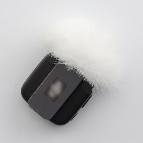 LEFXMOPHY Windscreen for 2024 DJI MIC MINI Wireless Microphone Furry Wind Muff Deadcat Cover, 2-Pack White - color: 2pc White, size: 2-pack