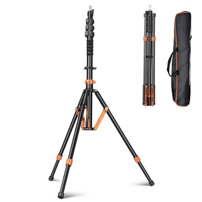 Light Stand Photography with Air-Cushioned,9ft/2.75m Adjustable Aluminum Heavy Duty Tripod Stand Studio Sturdy Tripod for Speedlite Flash Softbox Strobe Light Camera max Load 17lbs
