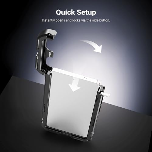 NEEWER S26 Ultra Phone Cage, Mobile Video Rig Stabilizer Vlog Kit with 3X Backplate for 67mm Filter, 17mm Phone Lens & T Mount Lens, Compatible with Samsung Galaxy S26 Ultra Only, PA182