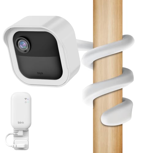 All-New Flexible Twist Mount for Blink Outdoor 4 /3rd Gen/Outdoor 2K+ Camera, with Weatherproof Protective Housing and Blink Sync Module Outlet Wall Mount (White) - color: White, size: 1 Pack