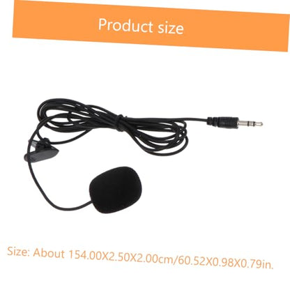 Healifty 3pcs Professional Clip Lavalier Microphones Condenser Mics for Streaming Recording Interviews Video Chat Compatible with Laptop Desktop Podcast Classroom Use