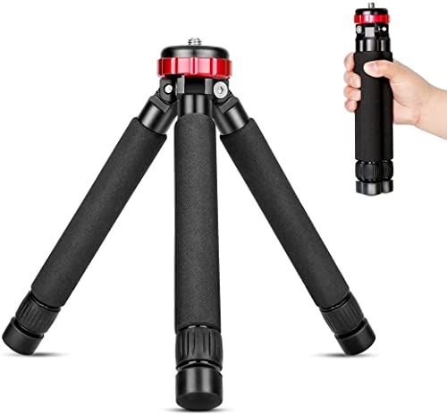 Koolehaoda Camera Mini Tripod Table Stand - Compact Aluminum Desktop Tripod | 1/4" & 3/8" Screw Mount, Compatible with DSLR Camera, Monopod, Tripod Head, Gimbal Stabilizer, Lightweight Portable Stand