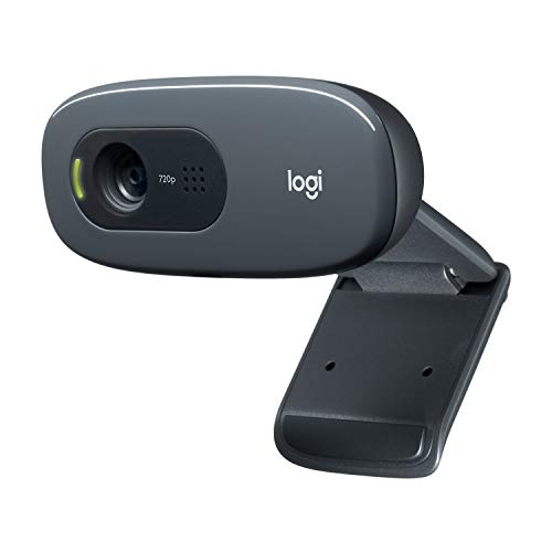 Logitech C270 Webcam, 720p, Widescreen Video Calling, Light Correction, Noise-Reducing Mic, Works with Zoom, Nintendo Switch 2’s New GameChat Mode, PC/Mac/Laptop/MacBook/Tablet - Black - color: Black, size: 1 Pack, style: 720p