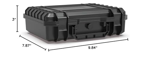 Ant Mag Waterproof Hard Case with Pick & Pluck Foam - 9.2x6.5x2.7 inch Interior - Protective Travel Storage Box for Camera, Drone, Tools & Electronics - style: 9.2*6.5*2.7in/2.6liter