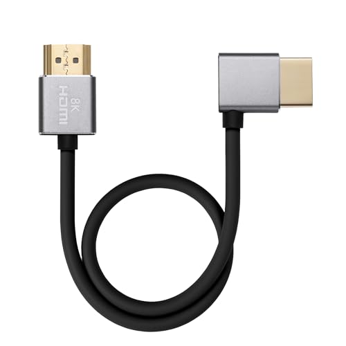 8K HDMI 2.1 Silicone Cable 48Gbps Ultra High-Speed Supports 8K@60Hz 4K@120Hz for Sony PXW-FS7/FS7K FX3 FX6 FX9 Canon XF305 XF300 XF705 C700 C500 Mark II Camera Black 3.28ft - color: Black HDMI-right HDMI, size: 3.28FT