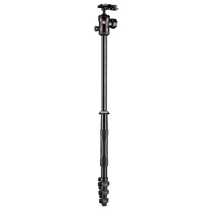 Manfrotto MKBFRLA4B-BHM Befree Advanced 2N1 Travel Tripod with Monopod, Lever Lock, Tripod Bag, Plate and Ball Head Included for Canon, Nikon, Sony, DSLR, CSC, Mirrorless, Up to 9 kg, Aluminium - style: 2 in 1 - Twist Black