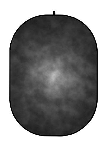 Kate Collapsible Backdrop Grey&Black Pop Up Backdrop Portable Headshot Backdrops, 5x6.5ft