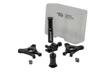 Platypod Super Adapter Survival Kit – Multi-Mount Camera Support Accessories for Hot Shoe, Tripods, Platypod Systems, and Photography Gear