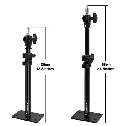 Thinvik Photography Studio Camera Stand,Lighting Wall Ceiling Mount Boom Arm for Video Monolight,Reflector,Overhead Vertical Horizontal Mounting - Aluminum Alloy Stands for Photographic Apparatus