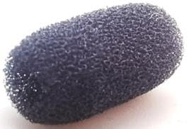 15 Pack Mini Lavalier Foam Cover Windscreen for Countryman E6 and Other Headset Lapel Microphones (Black) - color: Black