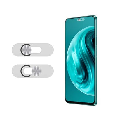 Front Camera Cover Compatible for Android Phones/Pixel/Galaxy/iPad - Webcam Blocker for Single Front Camera, Privacy Slider Protects Your Phone Security-Silver - color: Silver