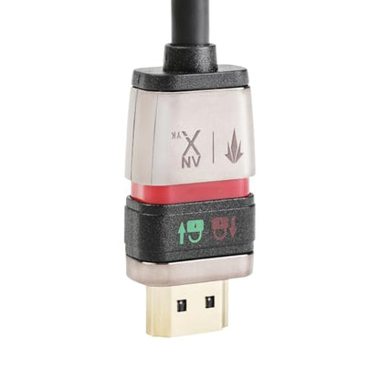 Locking HDMI 2.0 Cable - 4K@60Hz 18Gbps HDR for High-Speed Video Transfer with Ultra Lock System (2M) - size: 2M