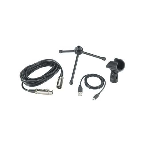 Audio-Technica AT2005USBPK Vocal Microphone Pack for Streaming/Podcasting, Includes USB and XLR Outputs, Adjustable Boom Arm, & Monitor Headphones,Black - style: AT2005USBPK