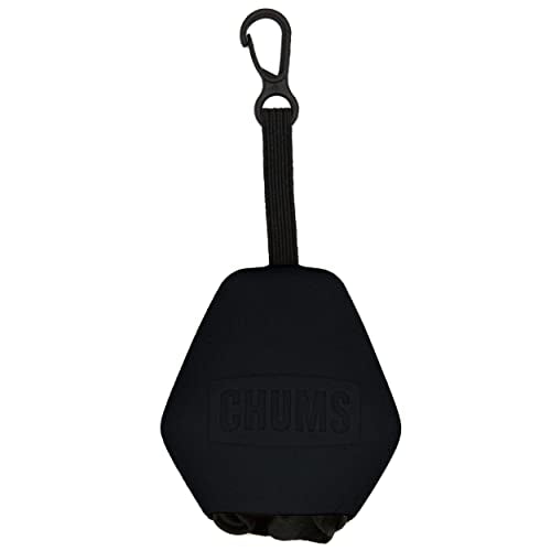 Chums Pouch XL Microfiber Lens Cloth - Portable Lens & Screen Cleaner Cloth Keychain (Black) - color: Black, size: Pouch XL