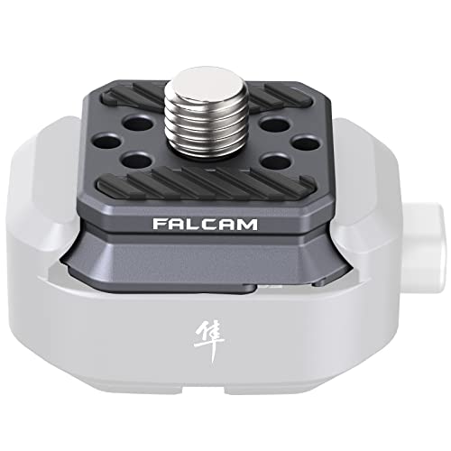 FALCAM F22 Basic Quick Release Plate, Camera Mounting Adapter Convert 1/4" Thread to F22 QR System, Aluminum Camera Accessory Fits for Sony Canon DSLR Tripod (Plate Only) 2529 - color: F22 QR Plate