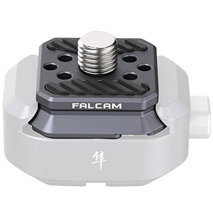FALCAM F22 Basic Quick Release Plate, Camera Mounting Adapter Convert 1/4" Thread to F22 QR System, Aluminum Camera Accessory Fits for Sony Canon DSLR Tripod (Plate Only) 2529 - color: F22 QR Plate