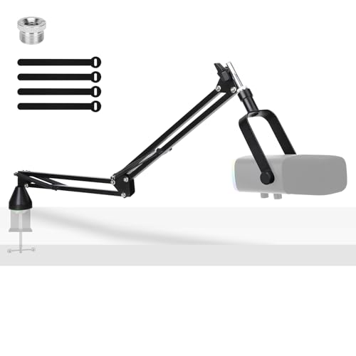 Low Profile Mic Boom Arm - YOUSHARES Boom Arm for Blue Yeti Fifine AM8 K688 QuadCast SoloCast AT2020, Adjustable Low Profile Microphone Arm for Podcast Streaming Gaming Studio - color: Low Profile Mic Boom Arm Set C
