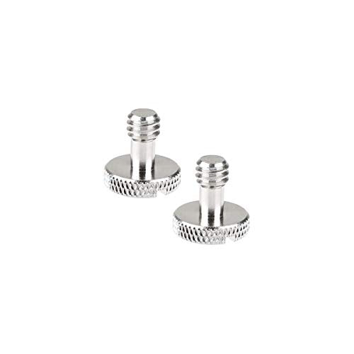 CAMVATE 1/4"-20 Slotted Screw for Camera Quick Release Plate (2 Pieces)