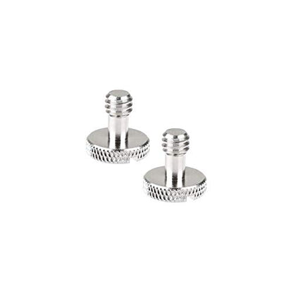 CAMVATE 1/4"-20 Slotted Screw for Camera Quick Release Plate (2 Pieces)