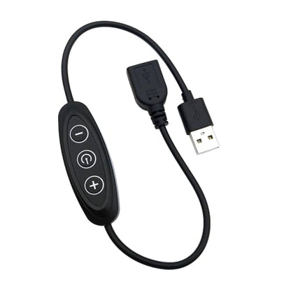 2 Pack Led Strip Lights Dimmer Switch Replacement ON Off Switch Push Button USB Extension Cord Dimmable Controller for LED Lights USB Powered LED Video Light Desk Ring Light Stand Tripod