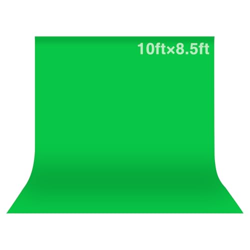 Green Screen Backdrop, 10x8.5ft (WxH) Photography Chromakey Greenscreen Background, Polyester Collapsible Green Backdrop Curtain for Streaming, Meeting, Photo Studio, Video Recording - color: Green, size: 10x8.5 FT