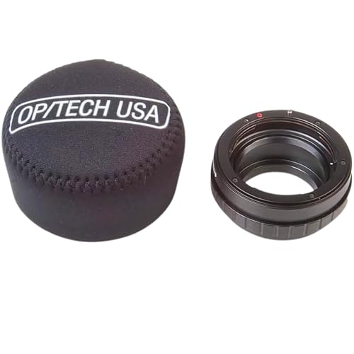 OP/TECH USA Fold-Over Neoprene Lens Pouch – Camera Lens Case for safe Lens Cover storage, Great for Photography & outdoor shoot, Keeps your Lens secure with No-Lose Lid-304 (Black) - Made in USA - size: 304