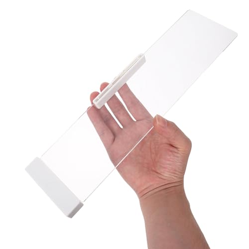 ARTIBETTER Computer Monitor Memo Board Side Panel with LED Light, White Right-Side Desktop Message Holder for Office and Home Workspace