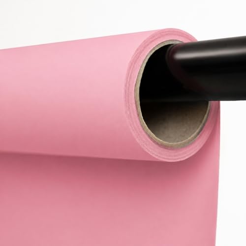 Kate Seamless Paper Backdrop for Photography Solid Pink Backdrop Paper (53''x32.8' Baby Pink) - color: Baby Pink, size: 53''x32.8'