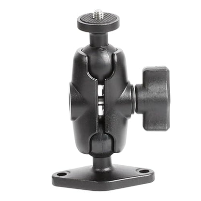 xik Camera Mount Holder: 1" Ball Rhombic Base, 1/4"-20 Thread - Fits Logitech Security Camera，DSLR, CCTV, Action Cam, Projector - Install on Wall, Desk, Car (AMPS), Boat - size: 4.13" Length