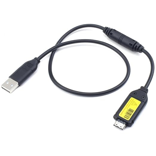 USB Data + Battery Power Charging Cable Cord for Samsung SL600 SL605 Camera TL205 TL210 TL220 i8 L200, Replacement Lead for SUC-3 SUC-5 SUC-7