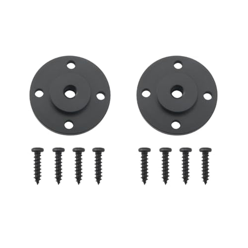 JianLing 2PCS Hot Shoe Mount Nut Adapter 1/4 Camera Mounting Base with Screws B16-D40 40mm Surveillance Stabilization Flash Accessory for Tripod Monopod Equipment