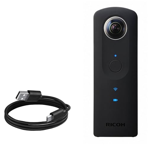 BoxWave Cable Compatible with Ricoh Theta S - DirectSync Cable, Durable Charge and Sync