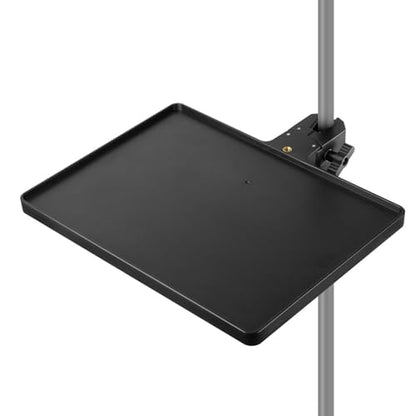 Microphones Sound Card Stand Tray for Music Interfaces Accessories with Strong Clamp Fit for 13-47mm Tube ABS Build